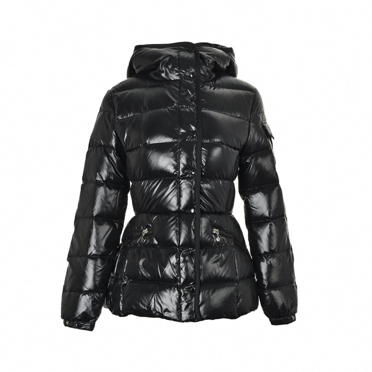 Glossy Hooded Puffer Jacket