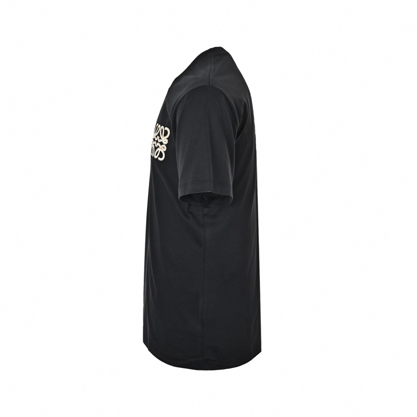 Embroidered Anagram T-Shirt - Black