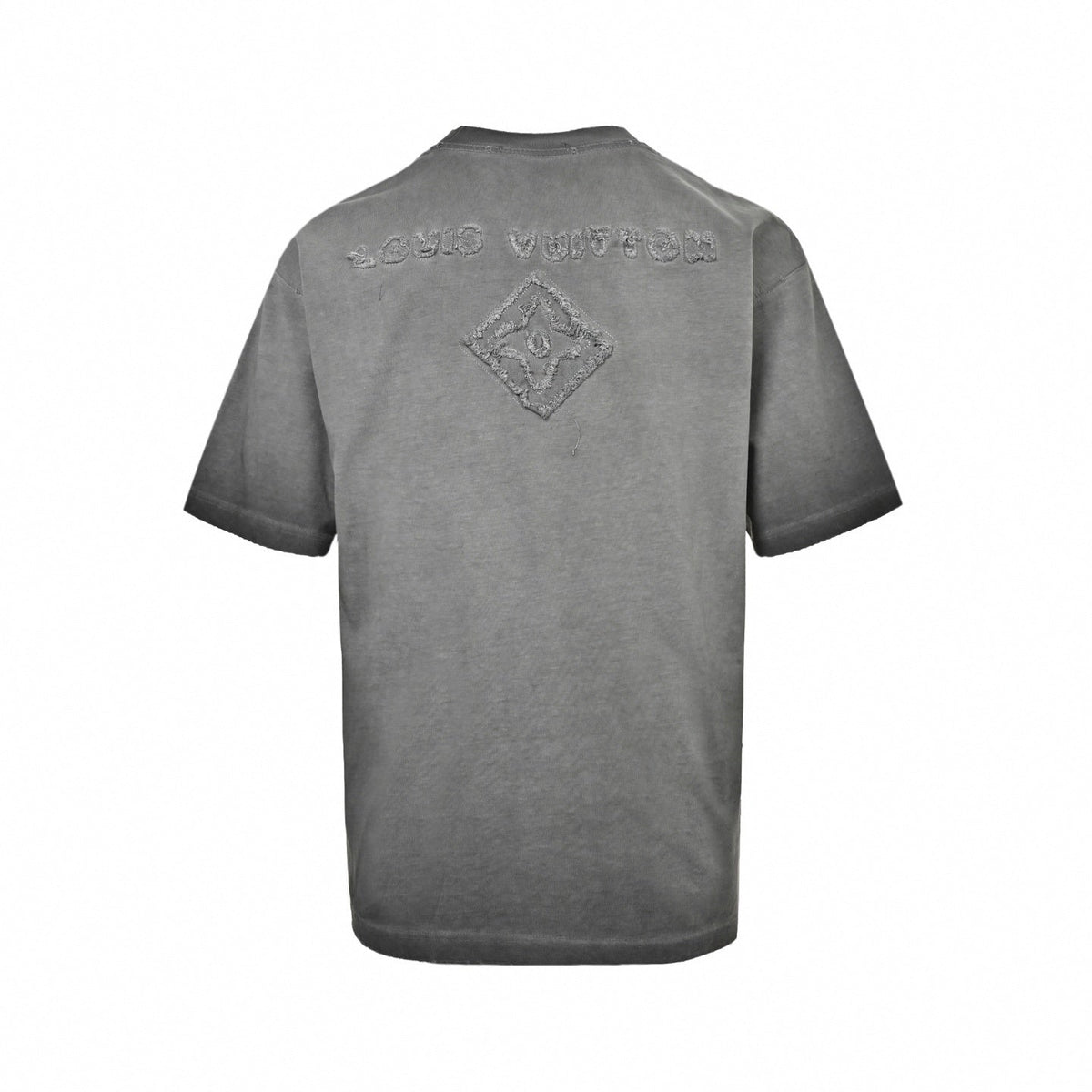 Distressed "LV" Graphic T-Shirt | Washed Grey