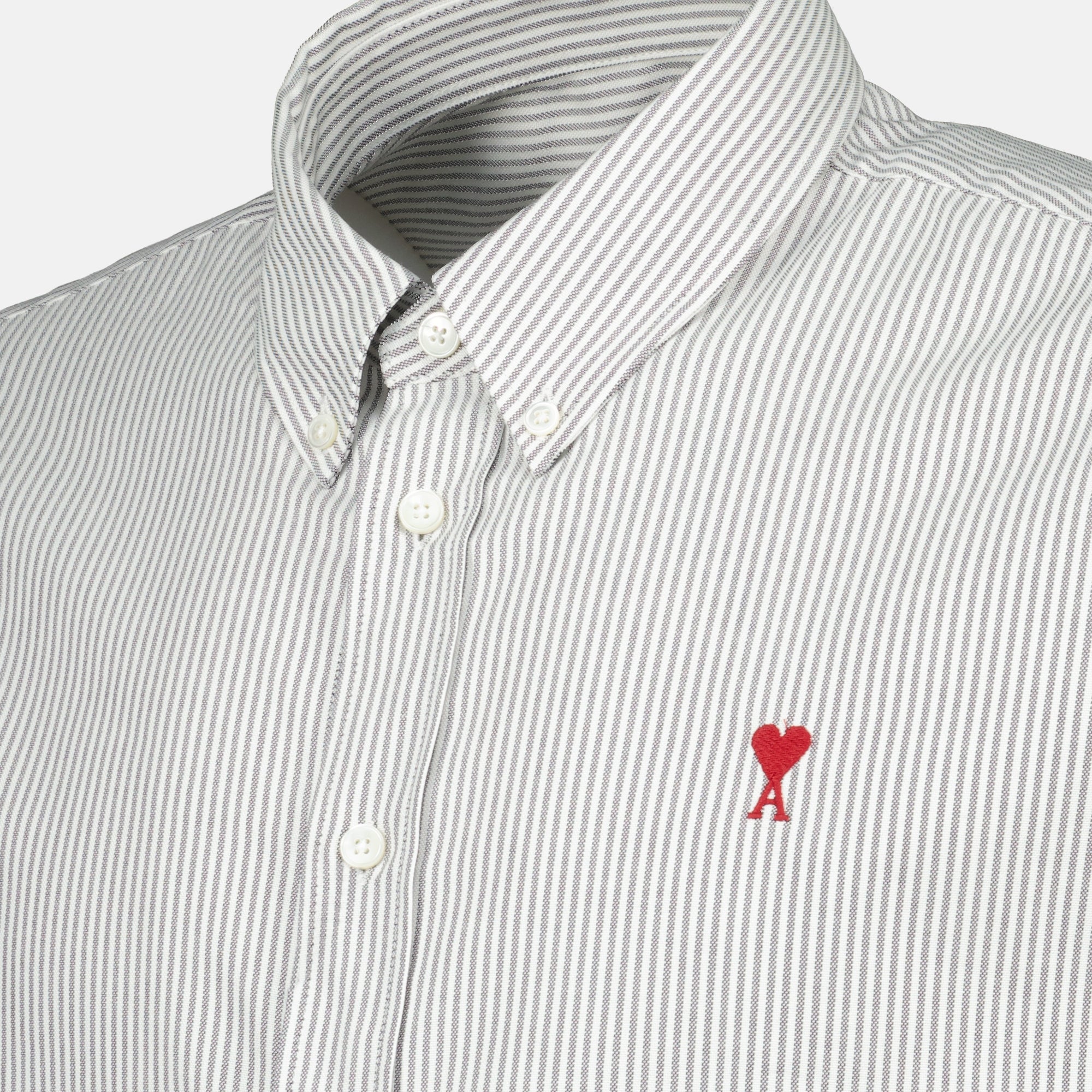 White Striped Ami de Coeur Shirt