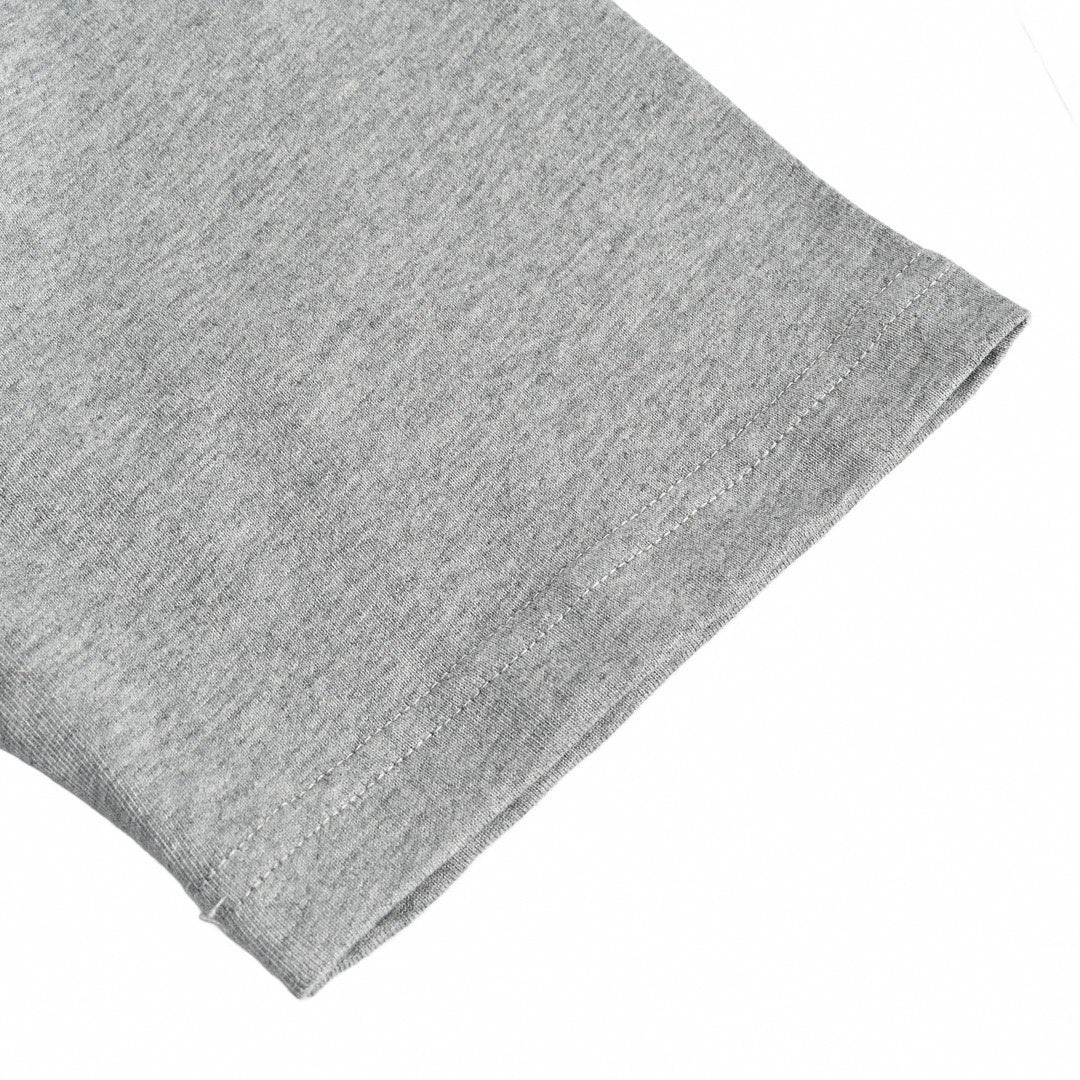 Couture Embroidered T-Shirt - Grey