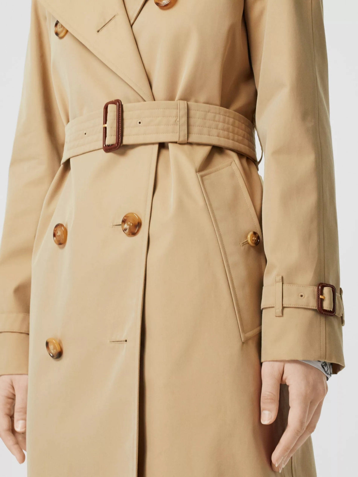 Heritage Double-Breasted Trench Coat - Beige