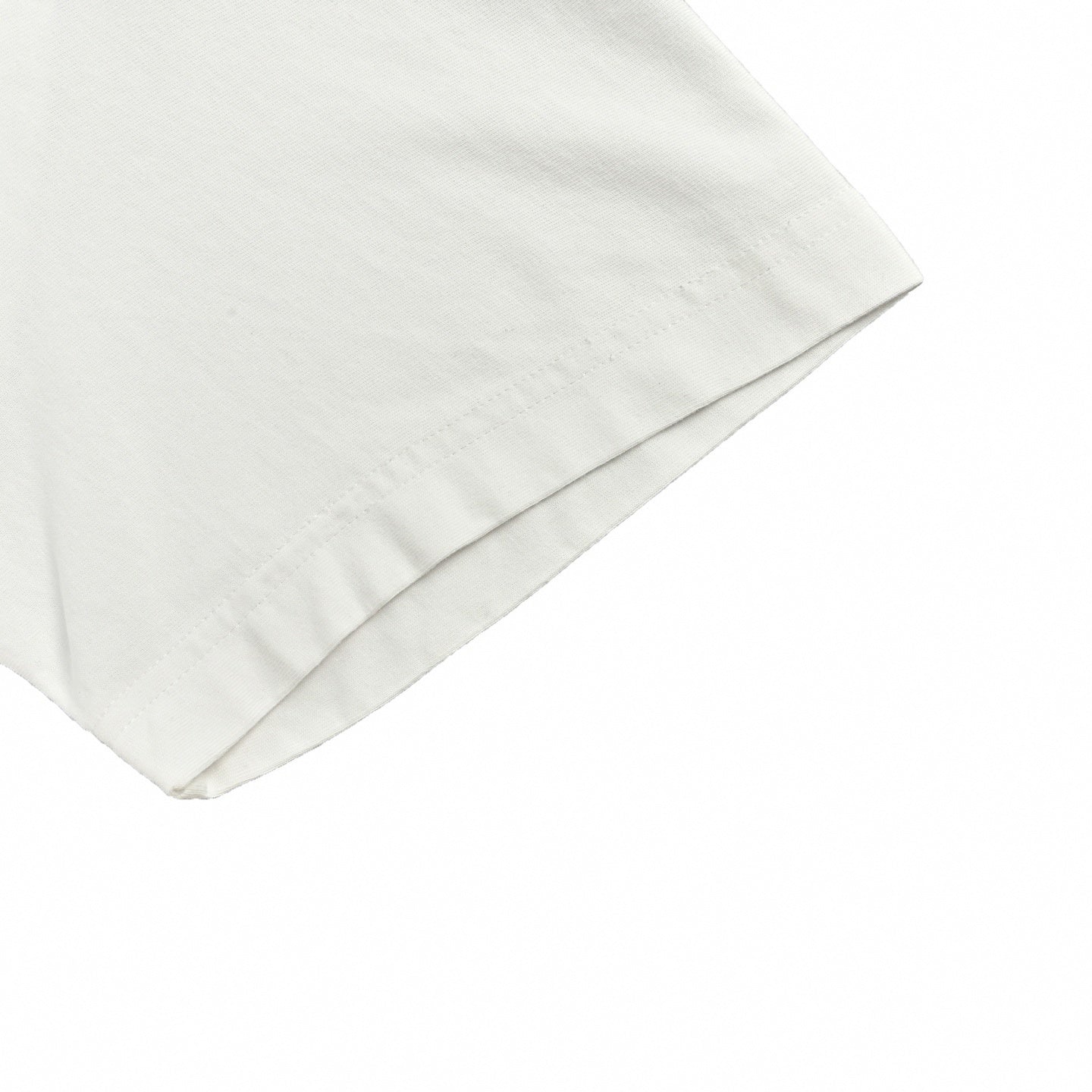 Embroidered Crown & Stripe T-Shirt | White