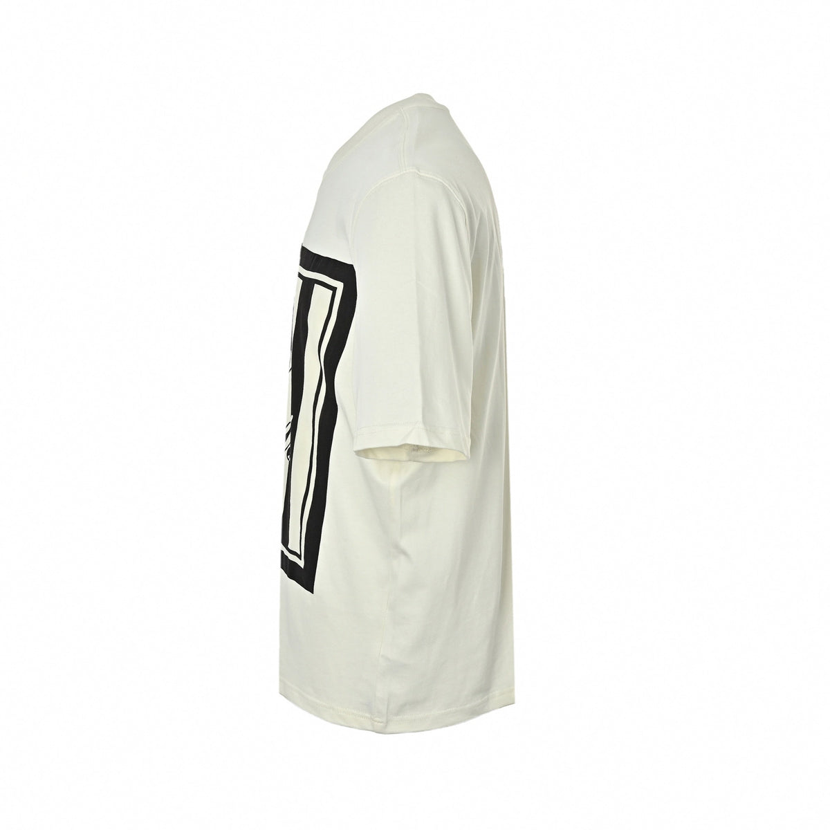 Striped Graphic Logo T-Shirt | Cream