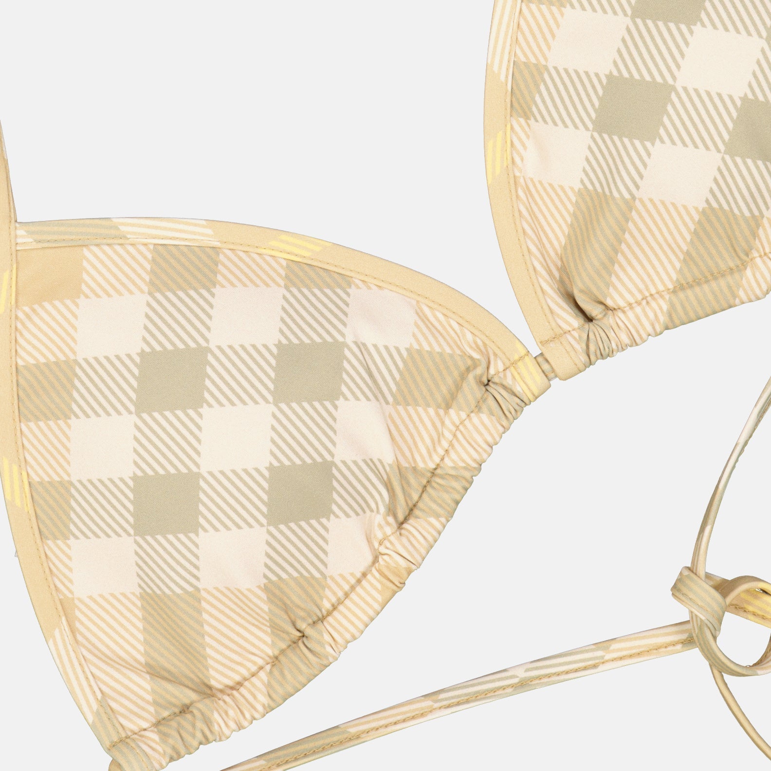 Checked Bikini Top
