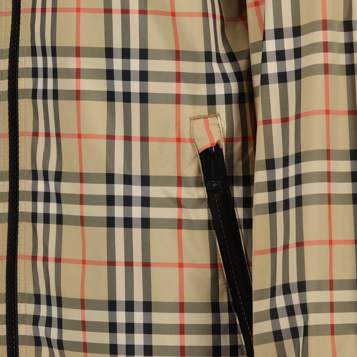 Checked Windbreaker