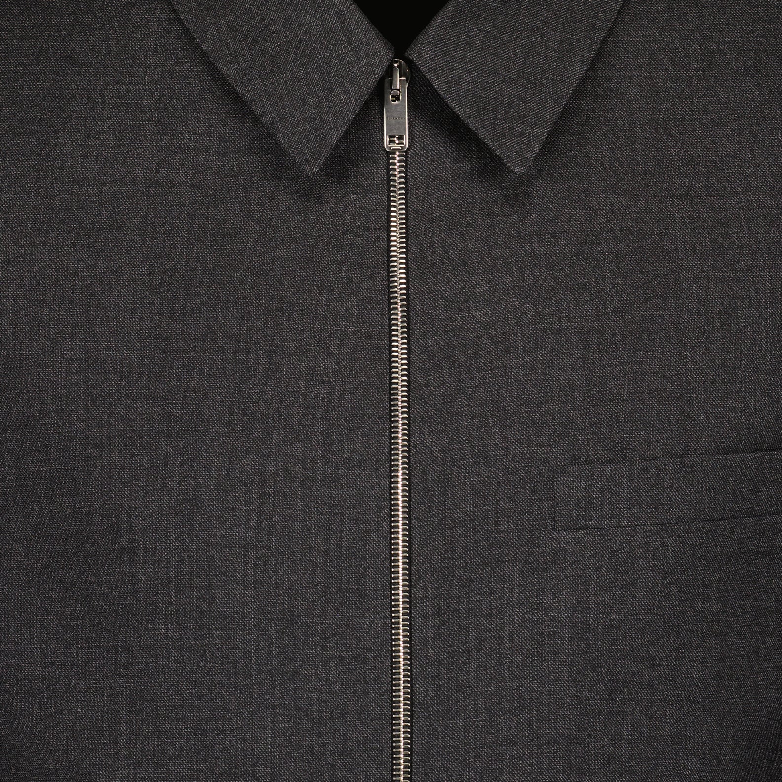 Zip-Up Wool Jacket