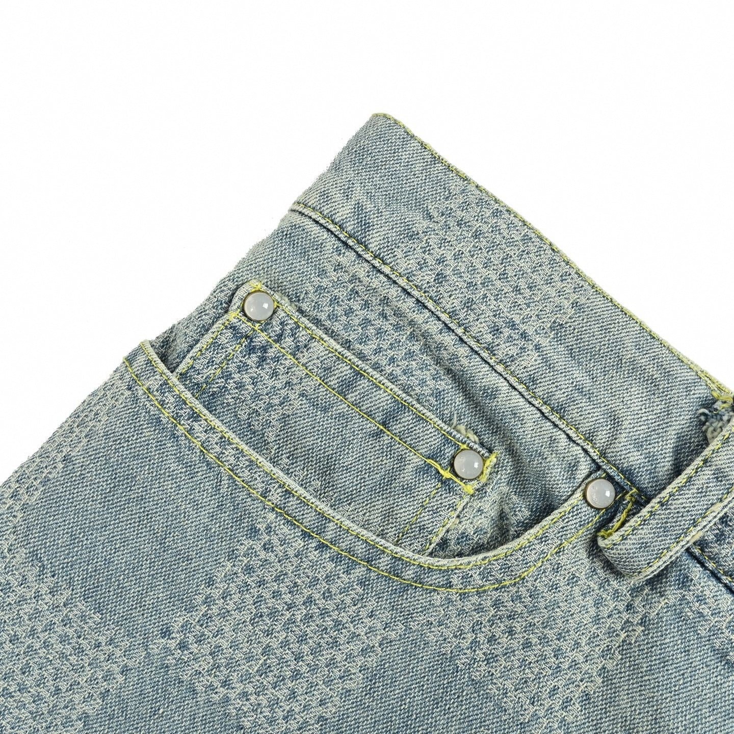 Damier Pop Denim Set | Light Indigo