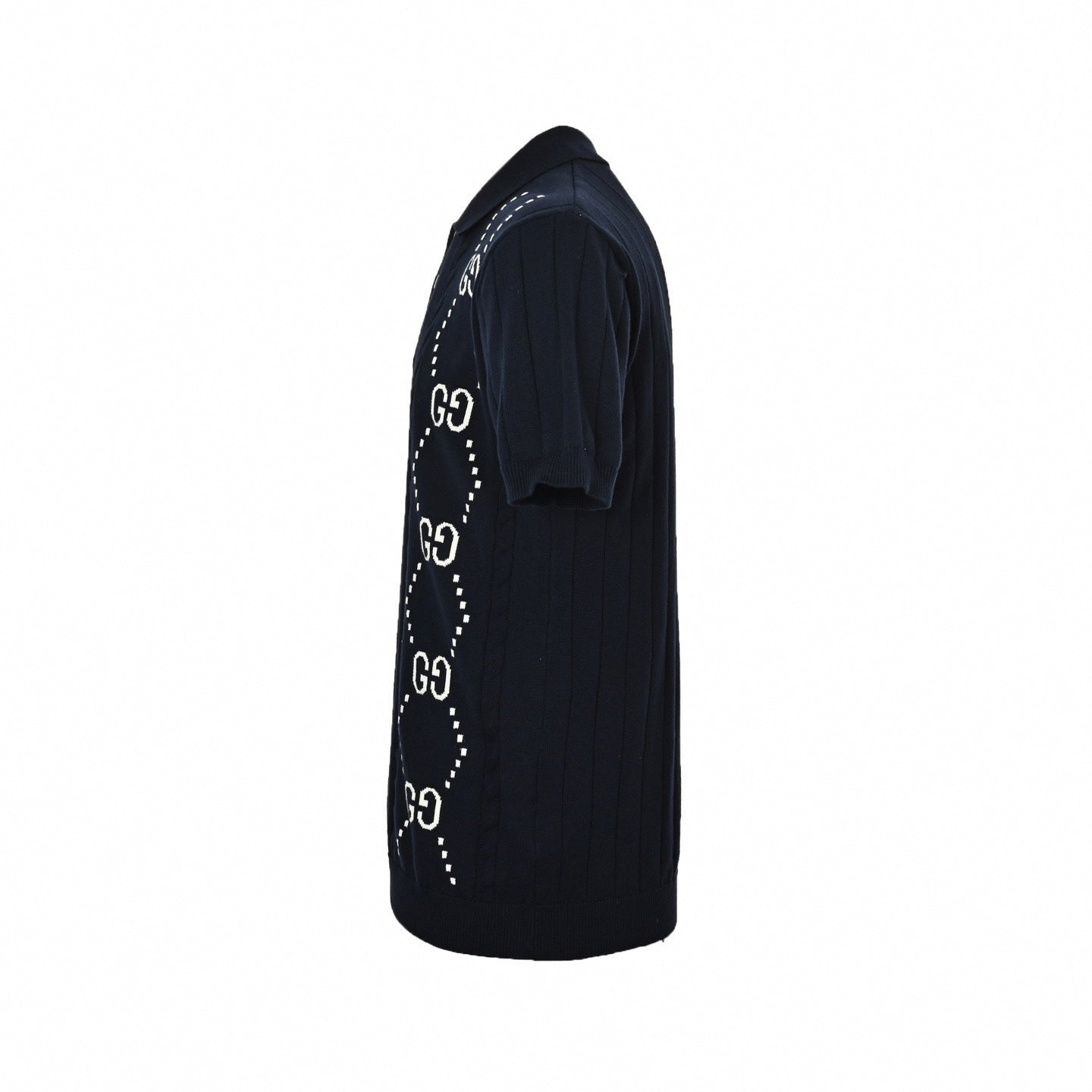 GG Diamond Chain Knit Polo
