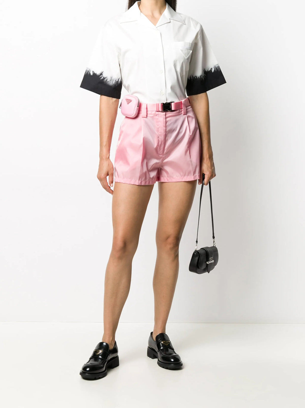 Re-Nylon Belted Shorts