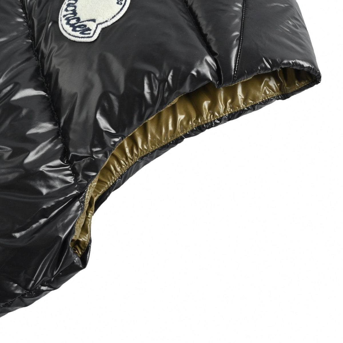 Logo-Patch High-Gloss Puffer Vest