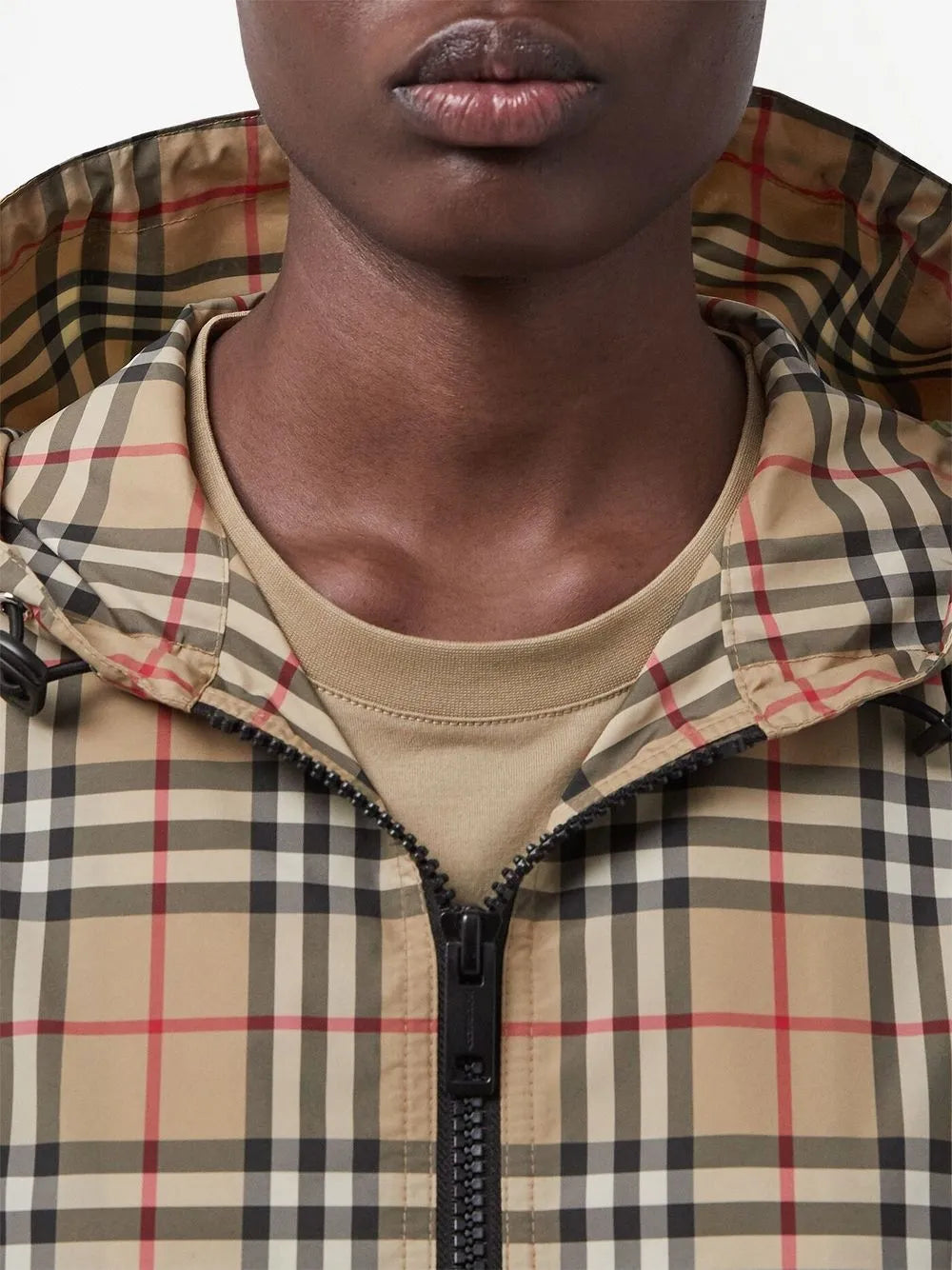 Checked Windbreaker