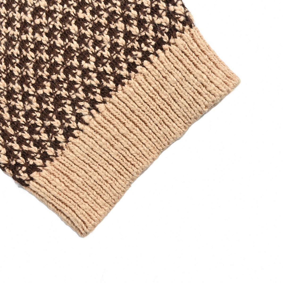Damier Textured Knit Polo