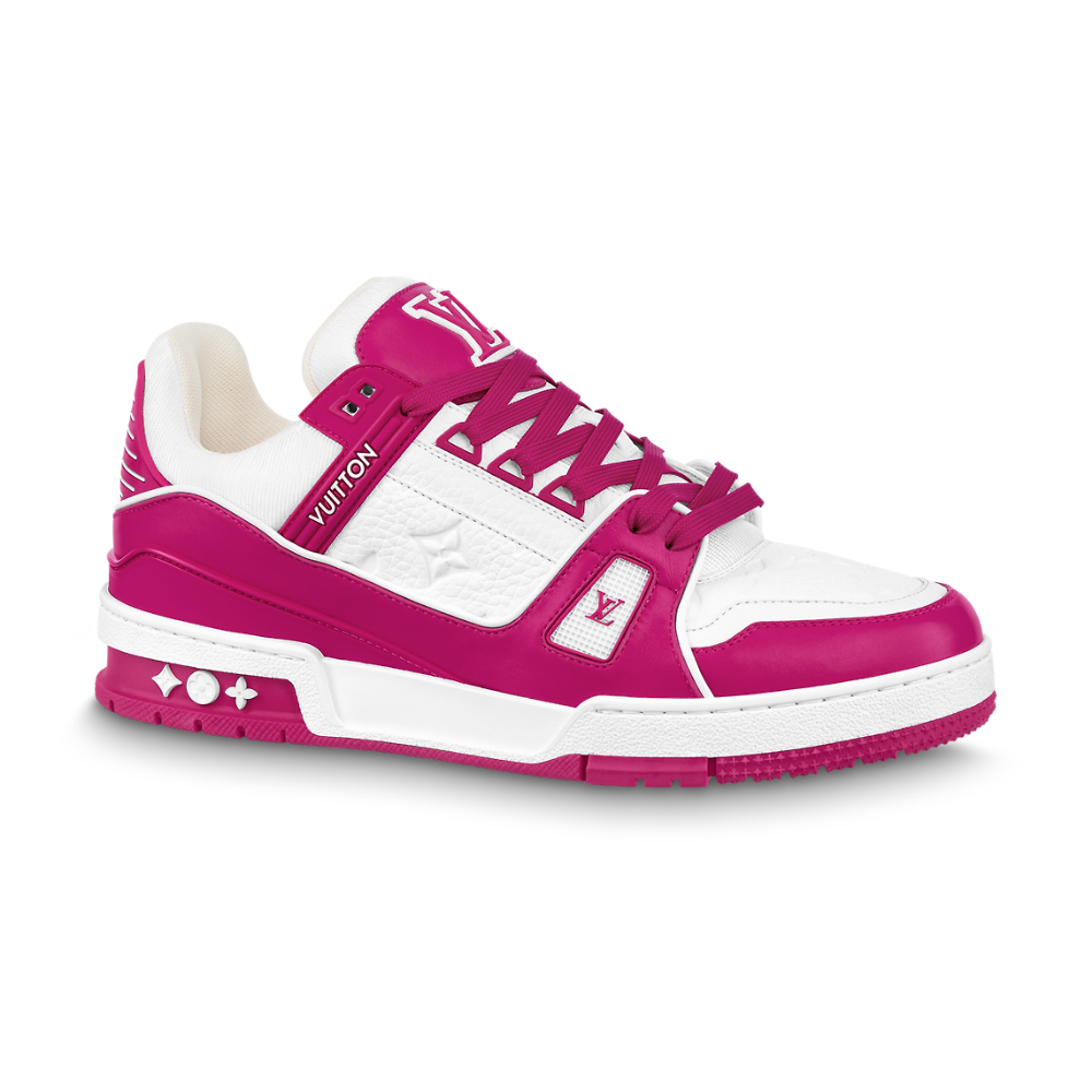 LV Trainer Sneaker | Red & White