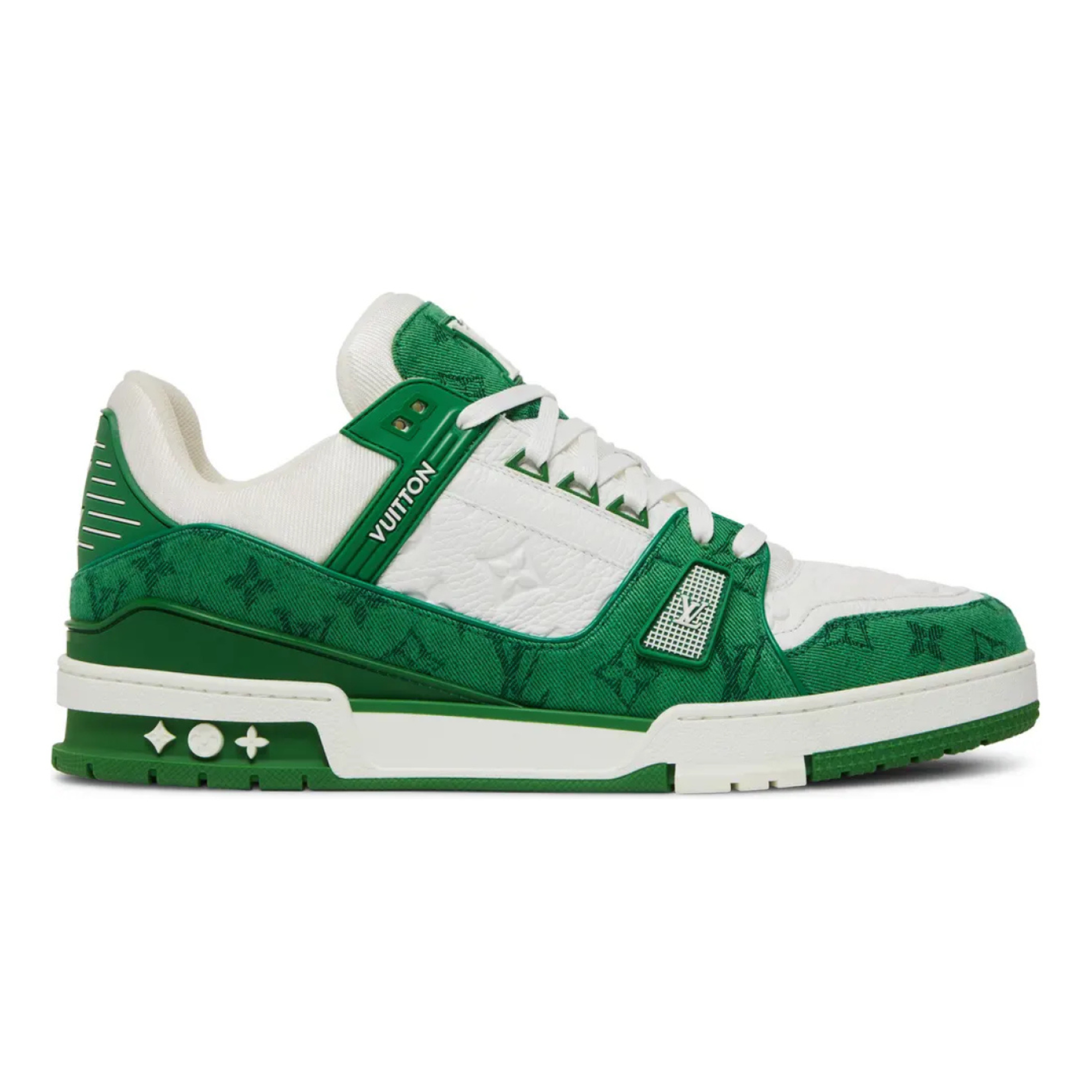 LV Trainer Sneaker | Cream & Green