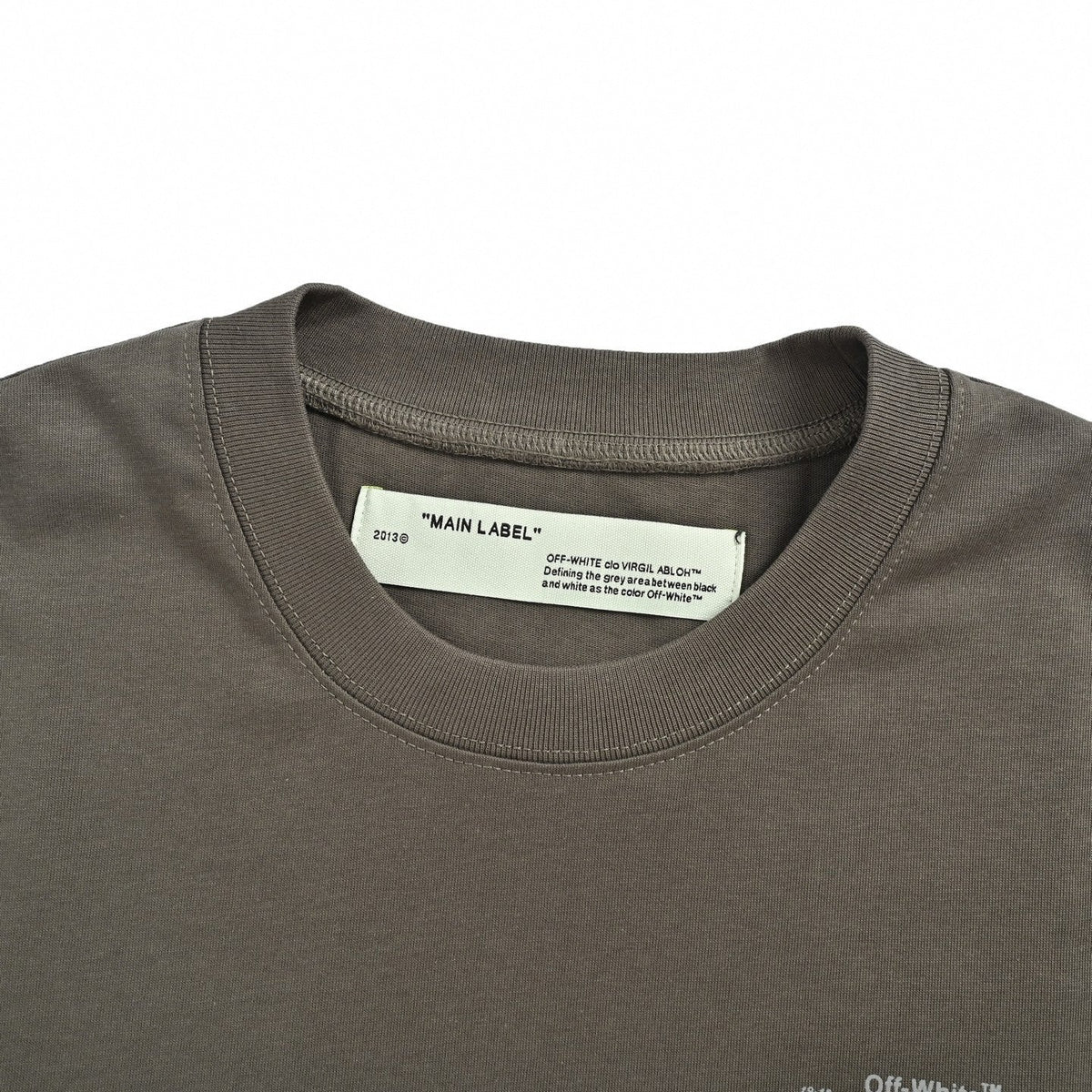 Stitched Arrows Logo T-Shirt | Olive Grey