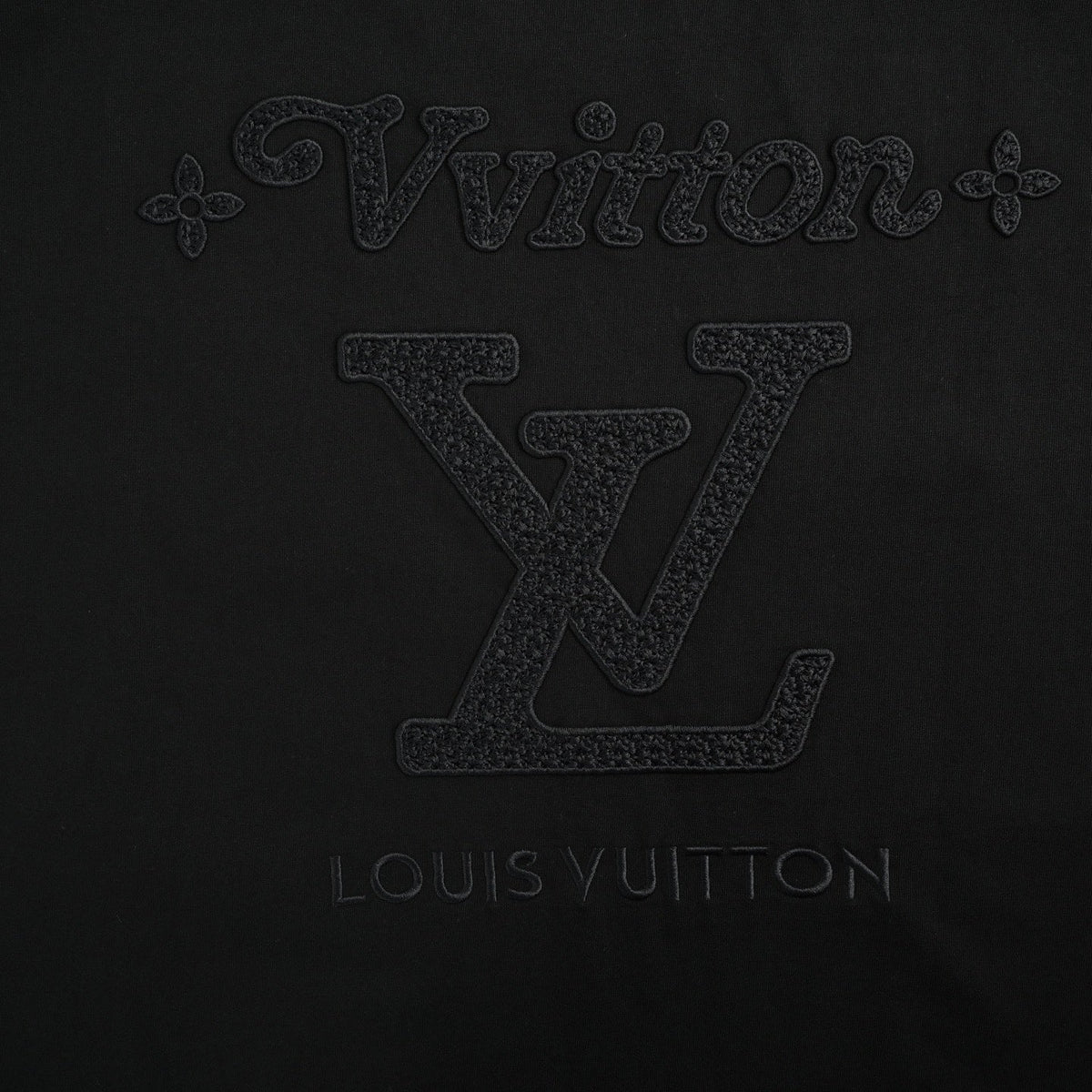 Textured Logo T-Shirt - Black