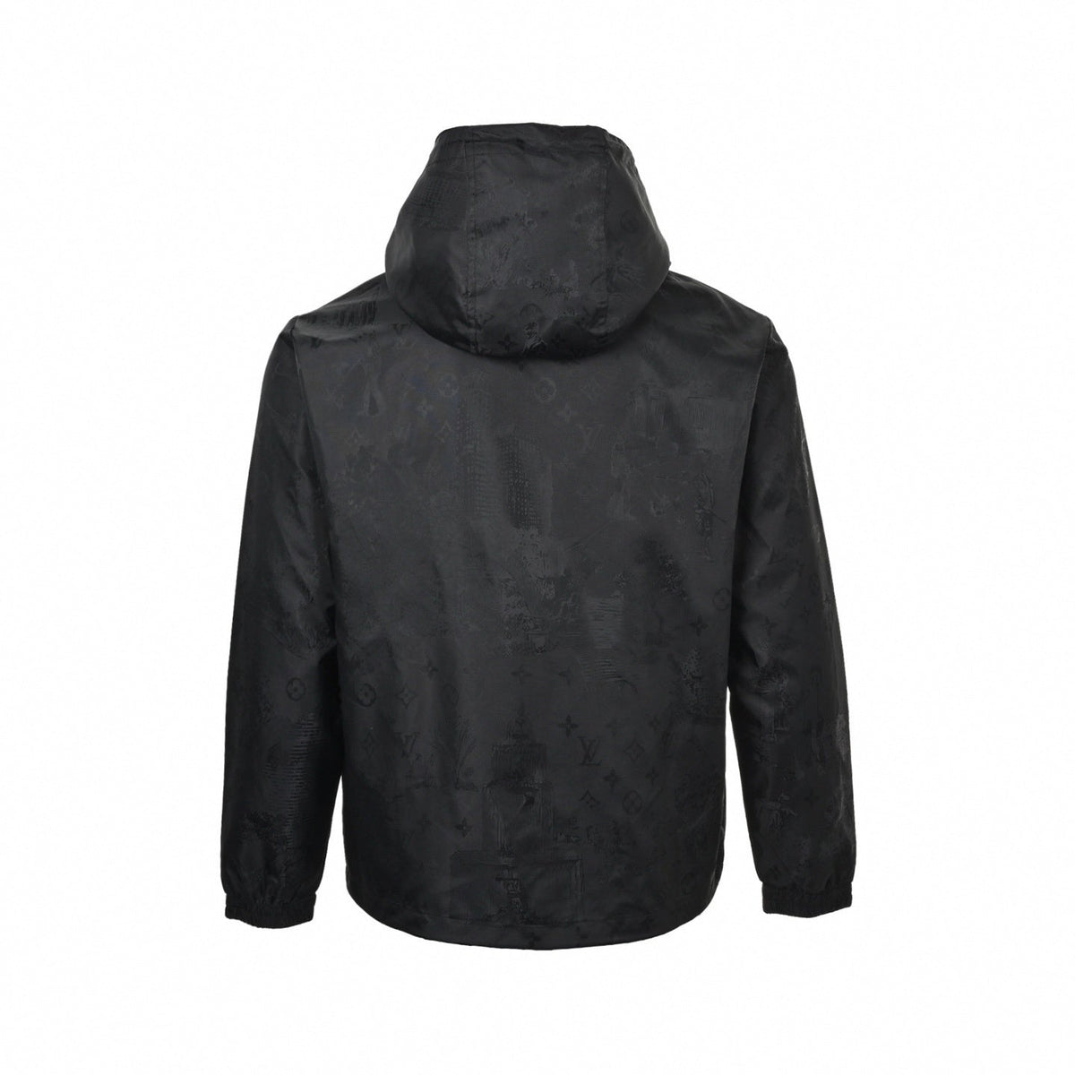 Tonal Monogram Hooded Jacket | Black