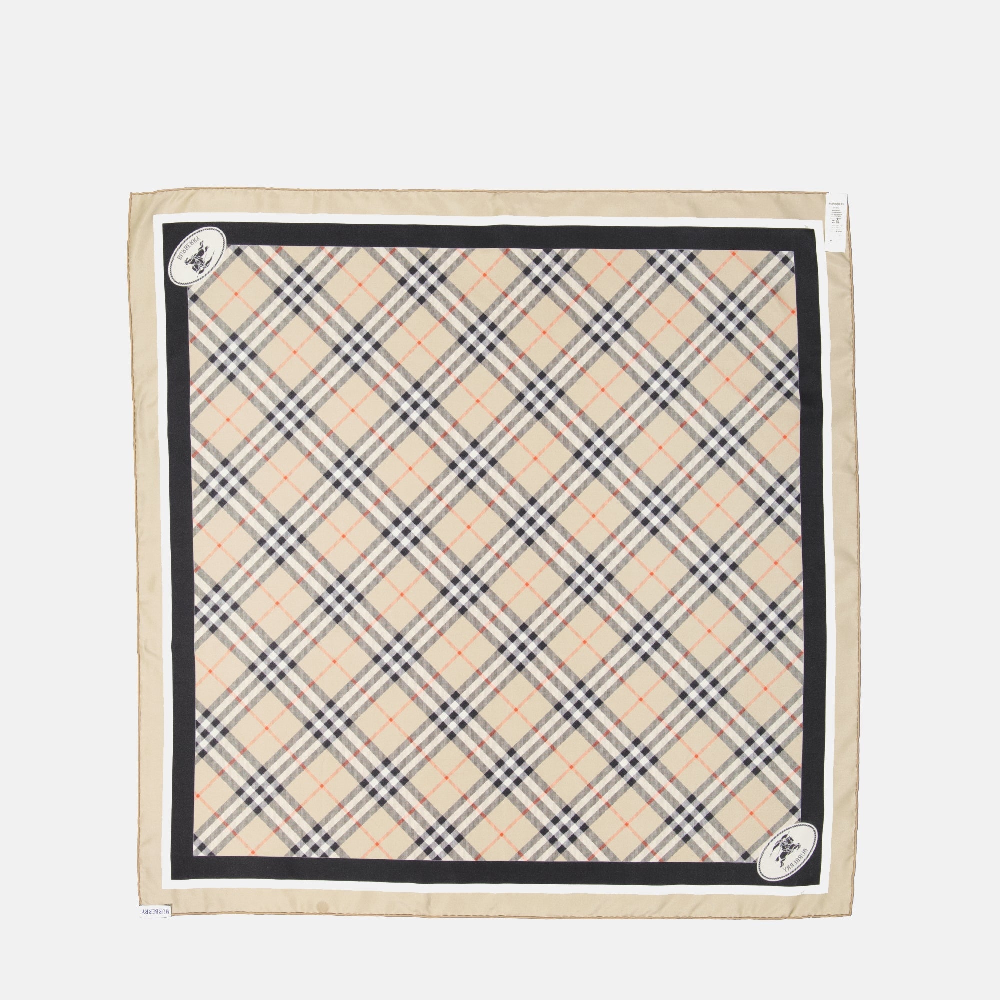 Checked Silk Scarf