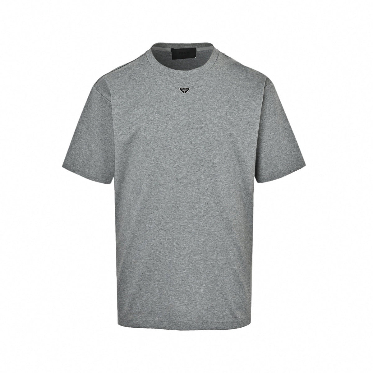 Enameled Triangle Logo T-Shirt | Heather Grey