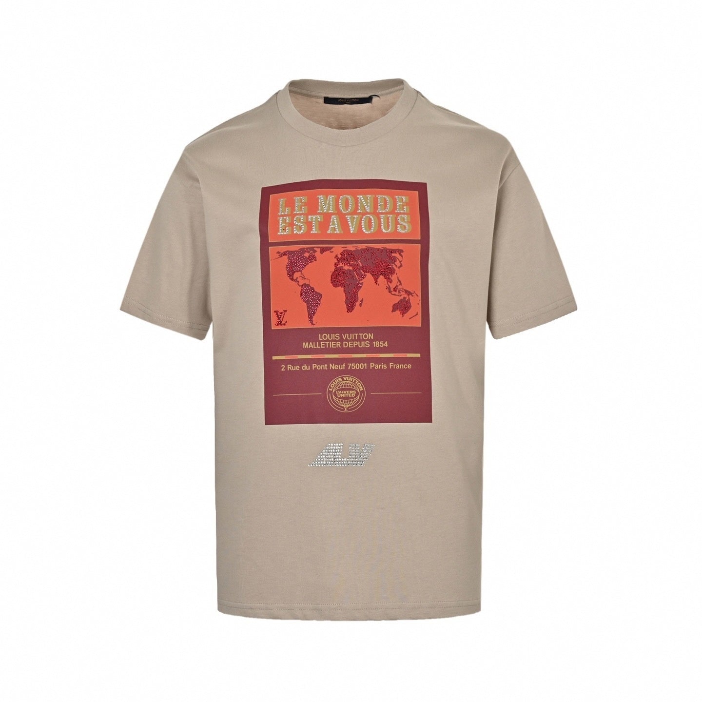 'Le Monde Est à Vous' Crystal T-Shirt