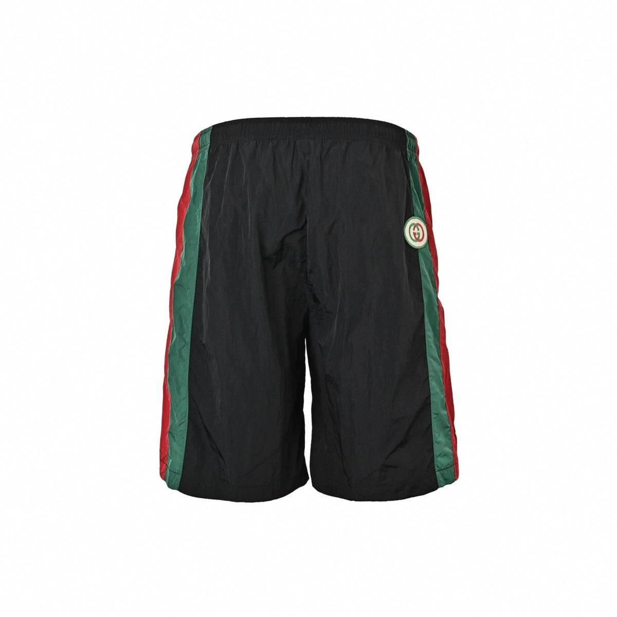 Web Stripe Track Shorts | Black