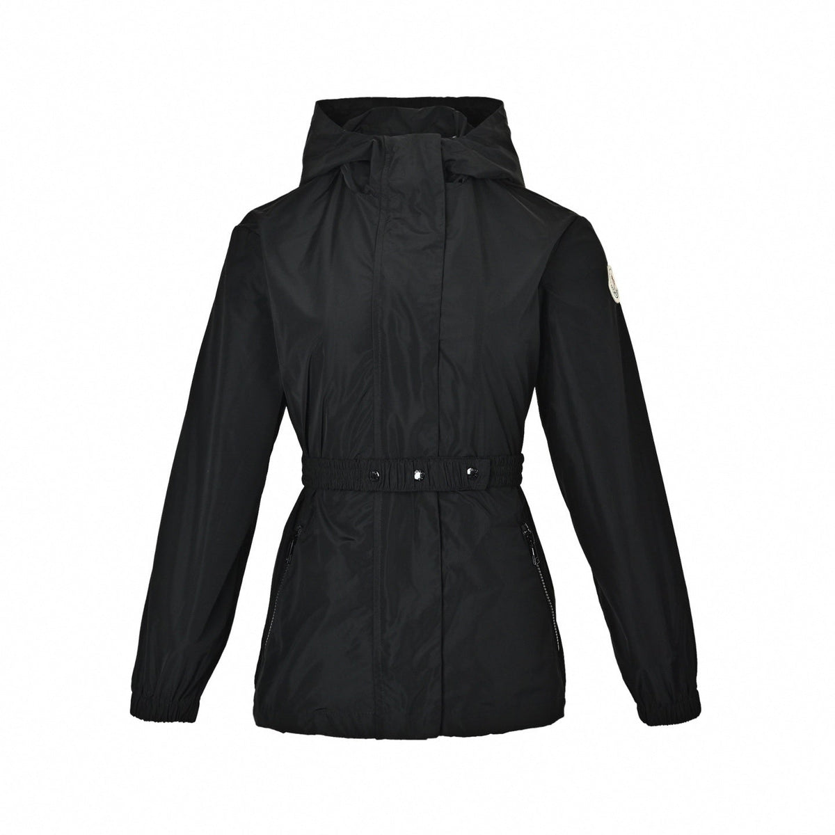 Belted Hooded Windbreaker