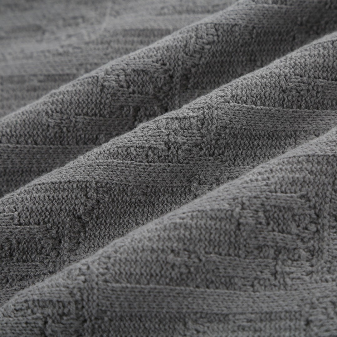Oblique Jacquard Knit Sweater