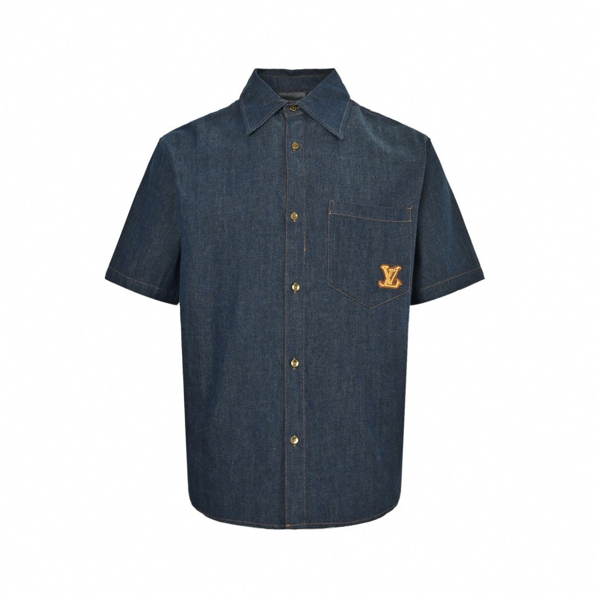 Embroidered Denim Shirt