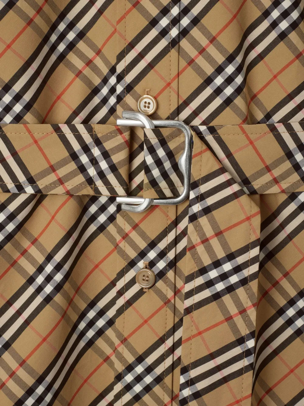Checkered Shirt Dress