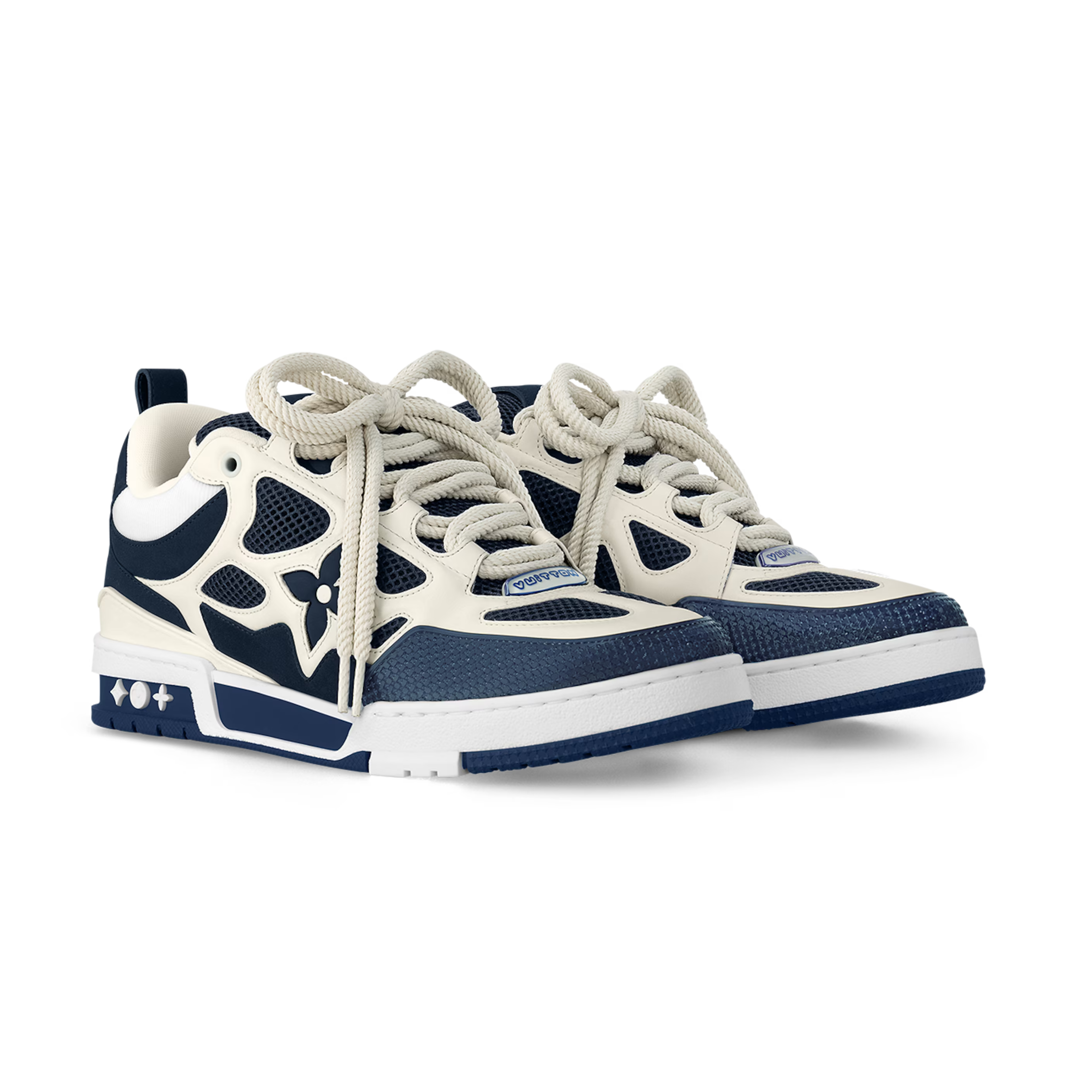 LV Skate Sneaker | Navy & Cream