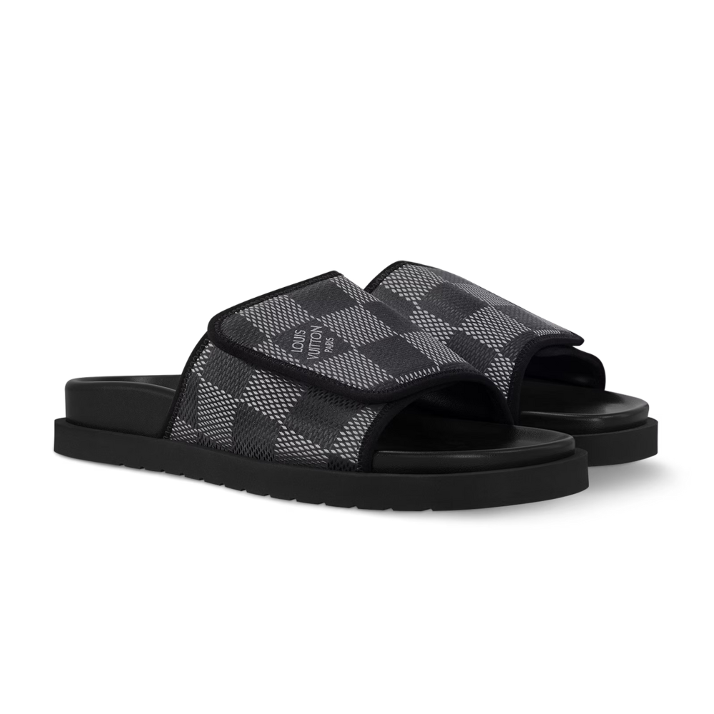 Miami Mule | Black & Navy