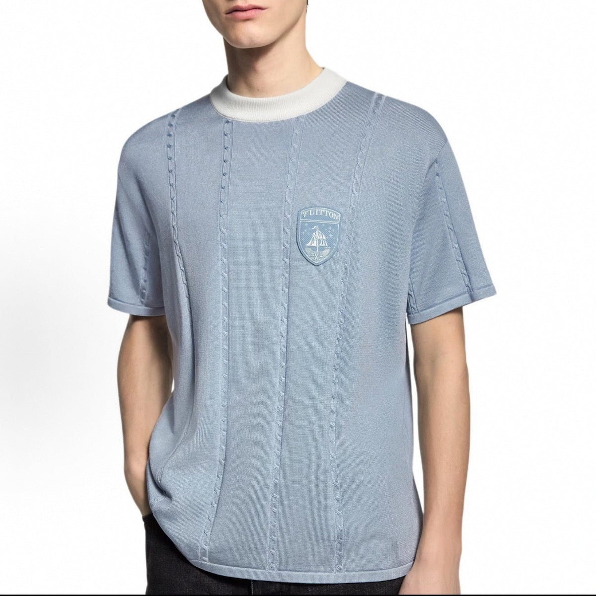 Nautical Crest Knit T-Shirt