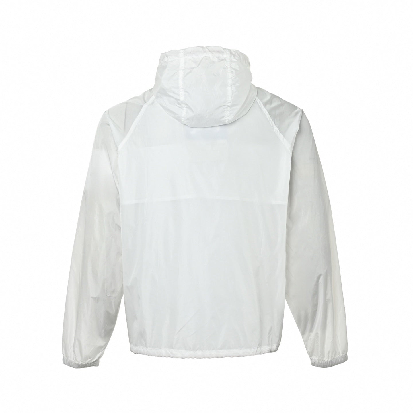 Vintage Check Trim Hooded Jacket | White