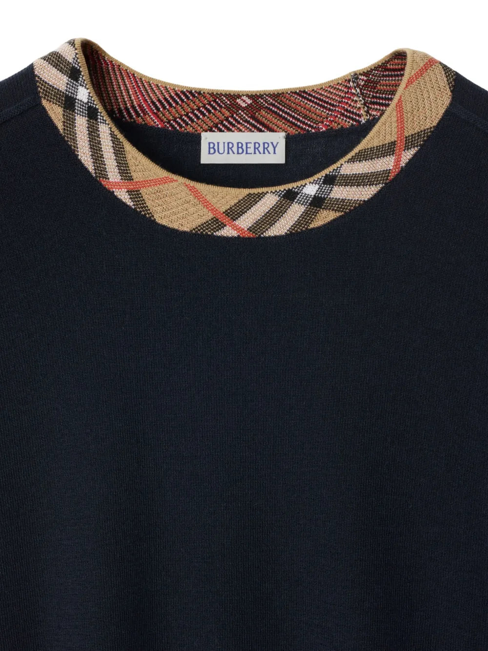 Check Wool Sweater