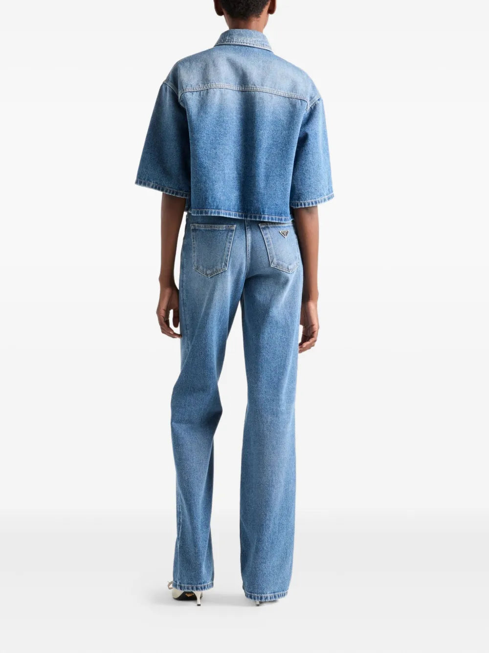 Short Denim Shirt