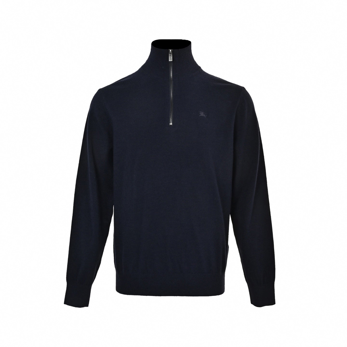Equestrian Knight Quarter-Zip Knit Sweater