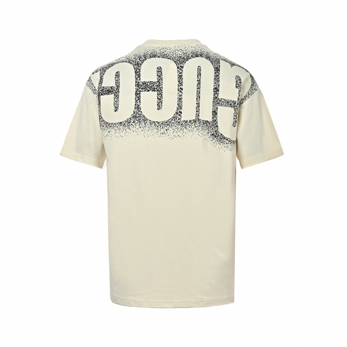 Wraparound Spray Logo T-Shirt | Cream