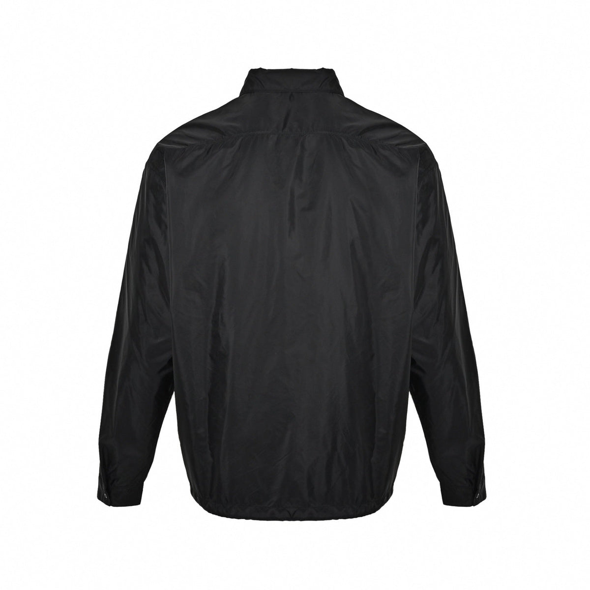 Nylon Zip-Up Jacket - Black