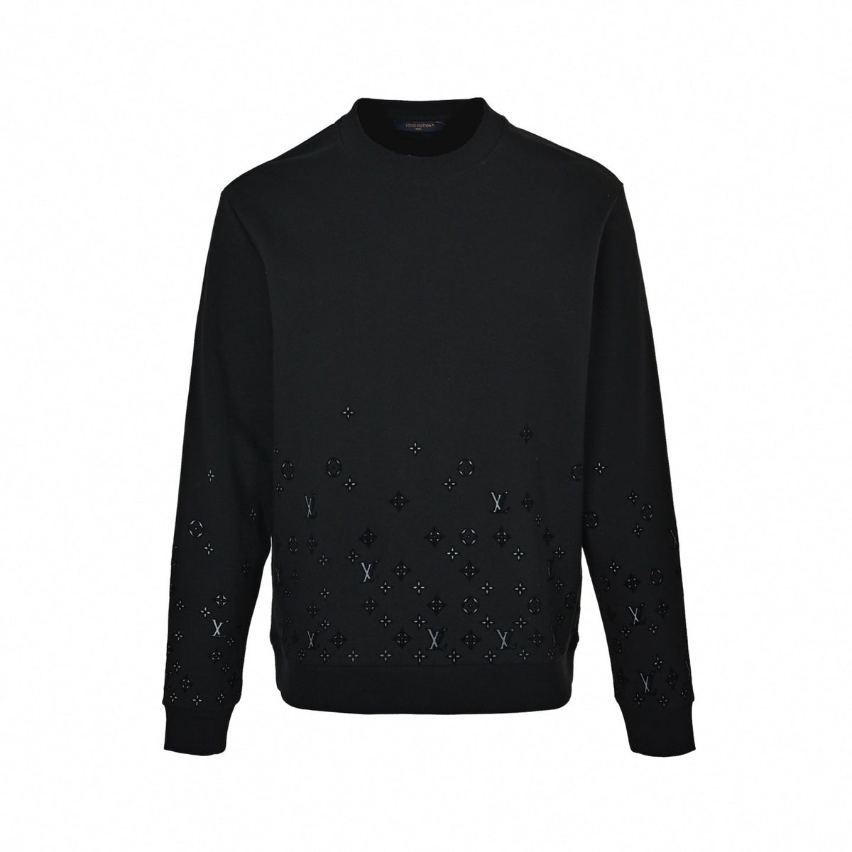 3D Embroidered Falling Monogram Pullover