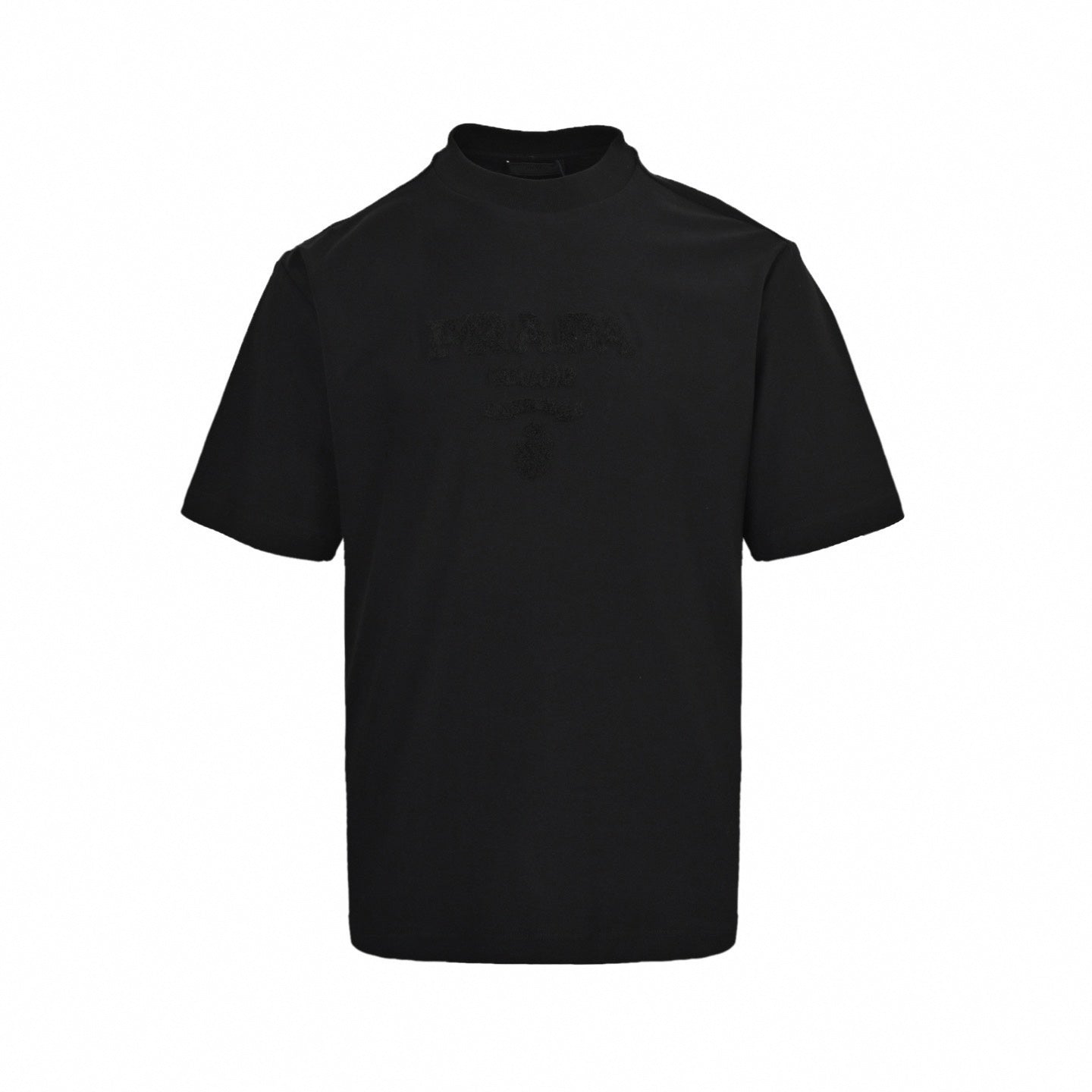 Tonal Terry Logo T-Shirt - Black