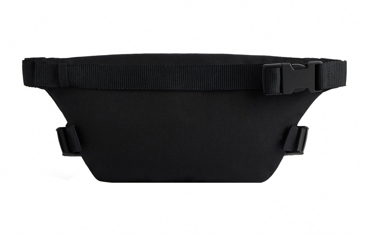 Logo Patch Canvas Belt Bag | Black
