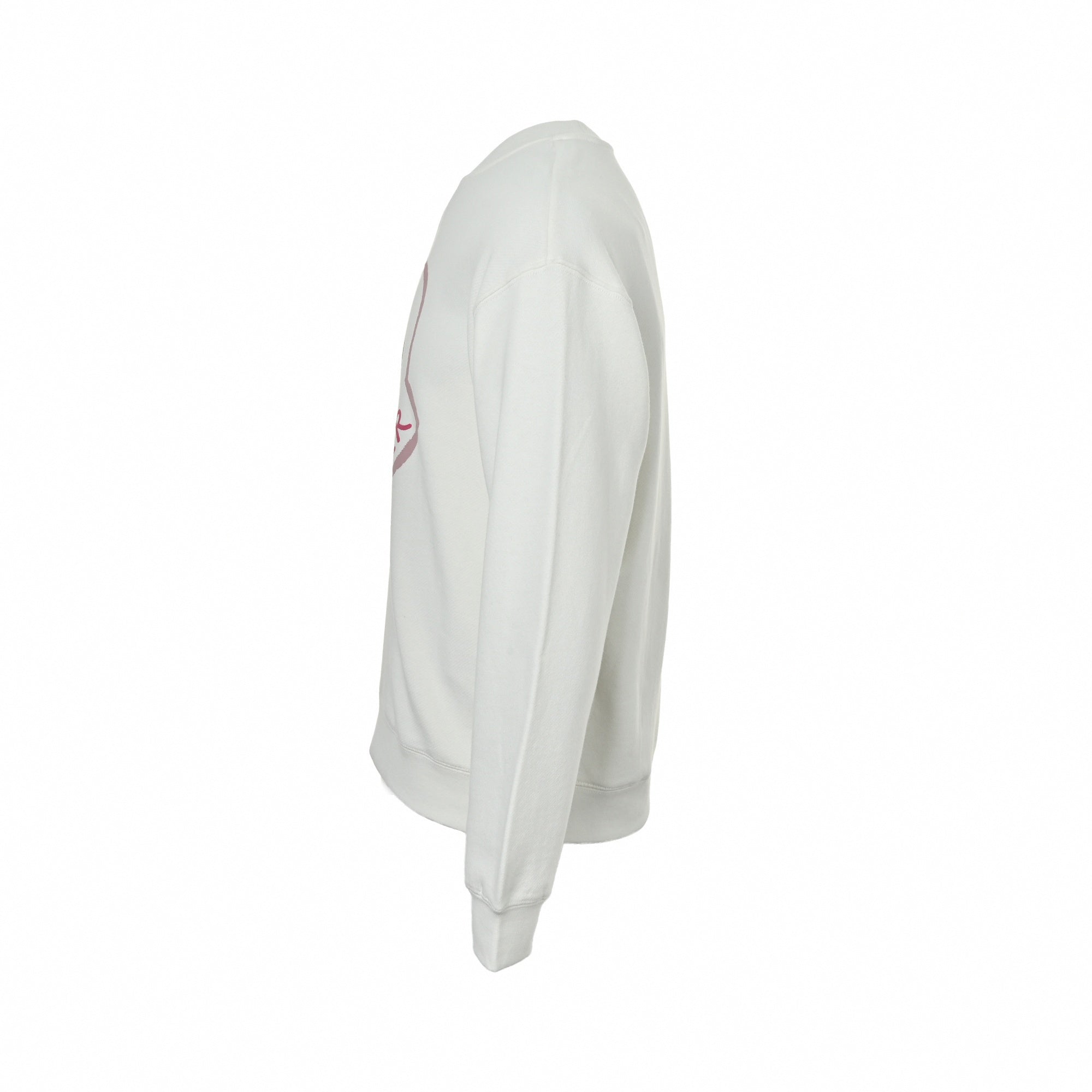 Sketch Logo Cotton Jersey Crewneck | White