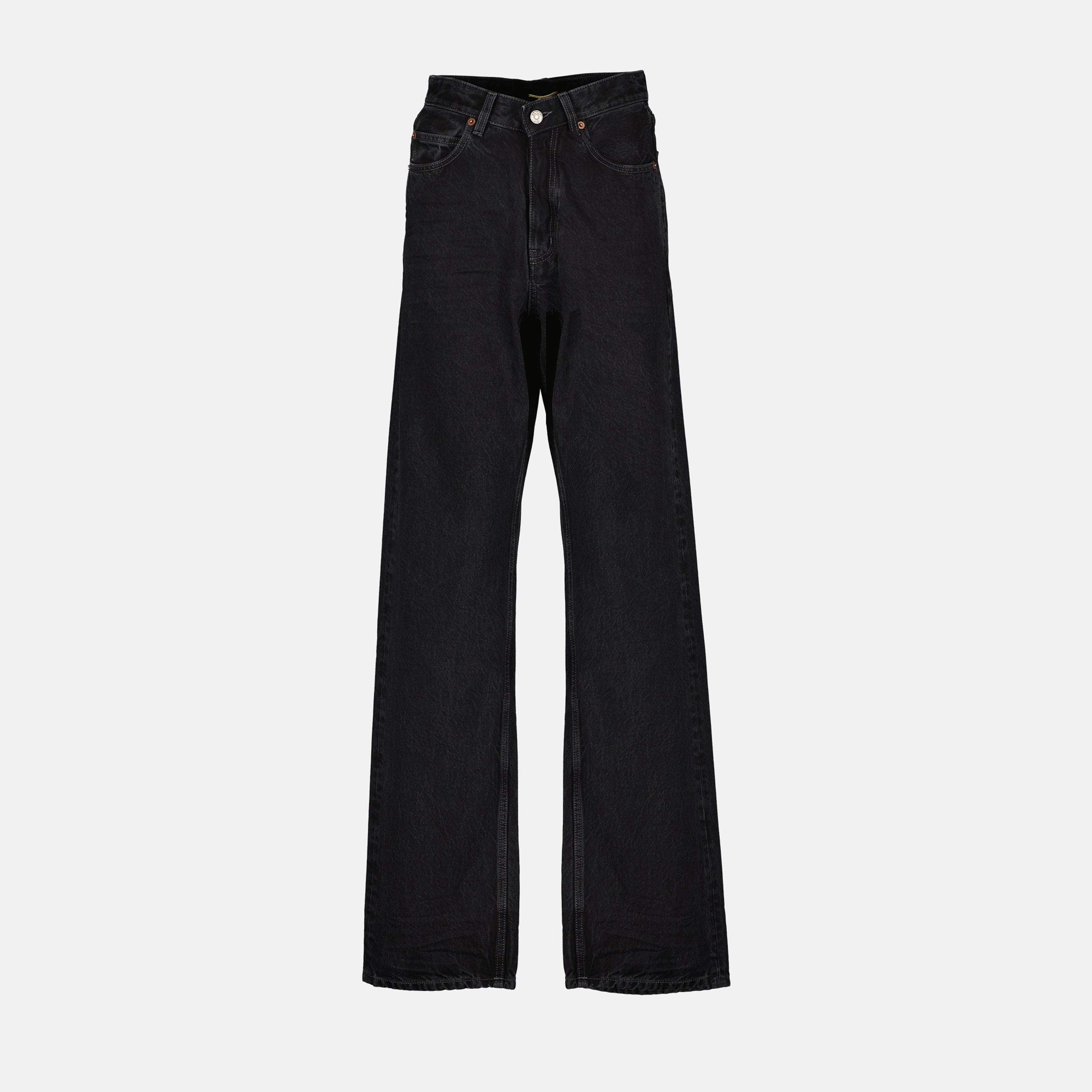 V-Waist Long Baggy Jeans