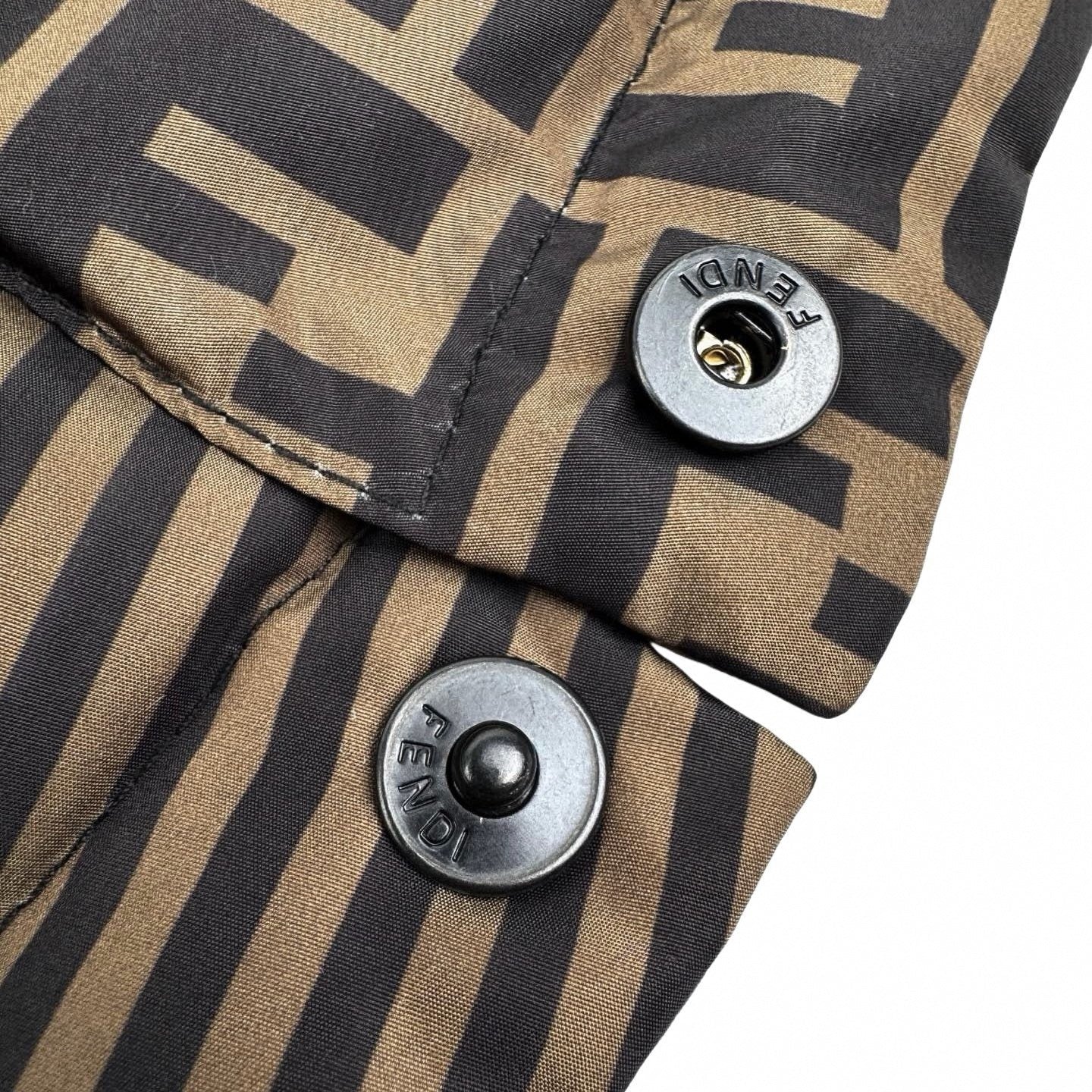 Reversible FF Monogram & Diagonal Stripe Puffer Jacket