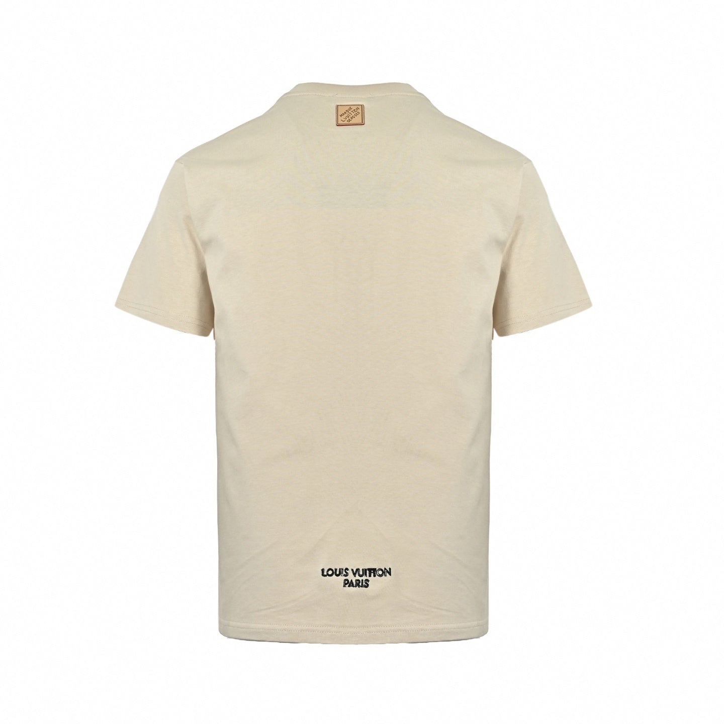 L.V.M. & Embroidered Logo T-Shirt | Beige