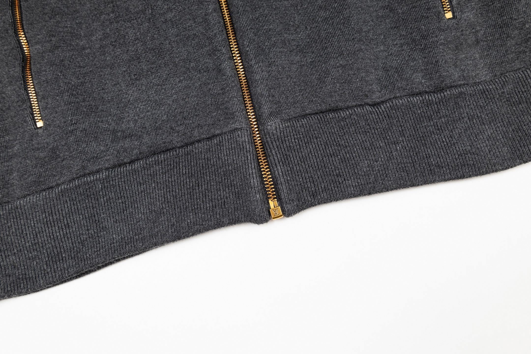 Monogram Trim Full-Zip Cardigan