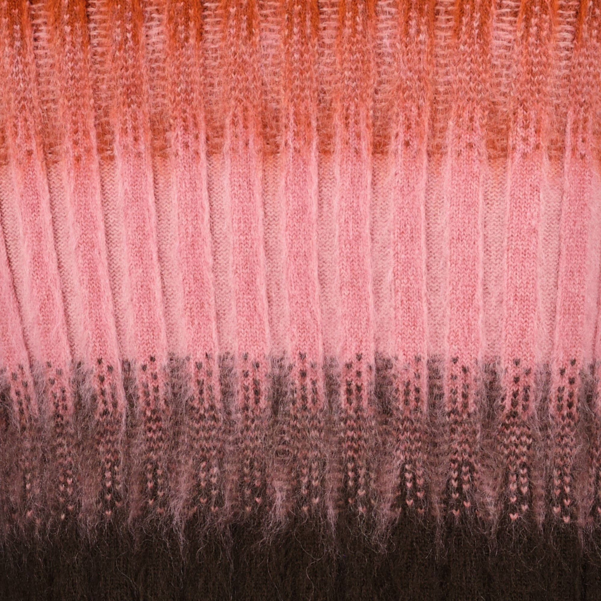 Multicolored Mohair and Wool Skirt