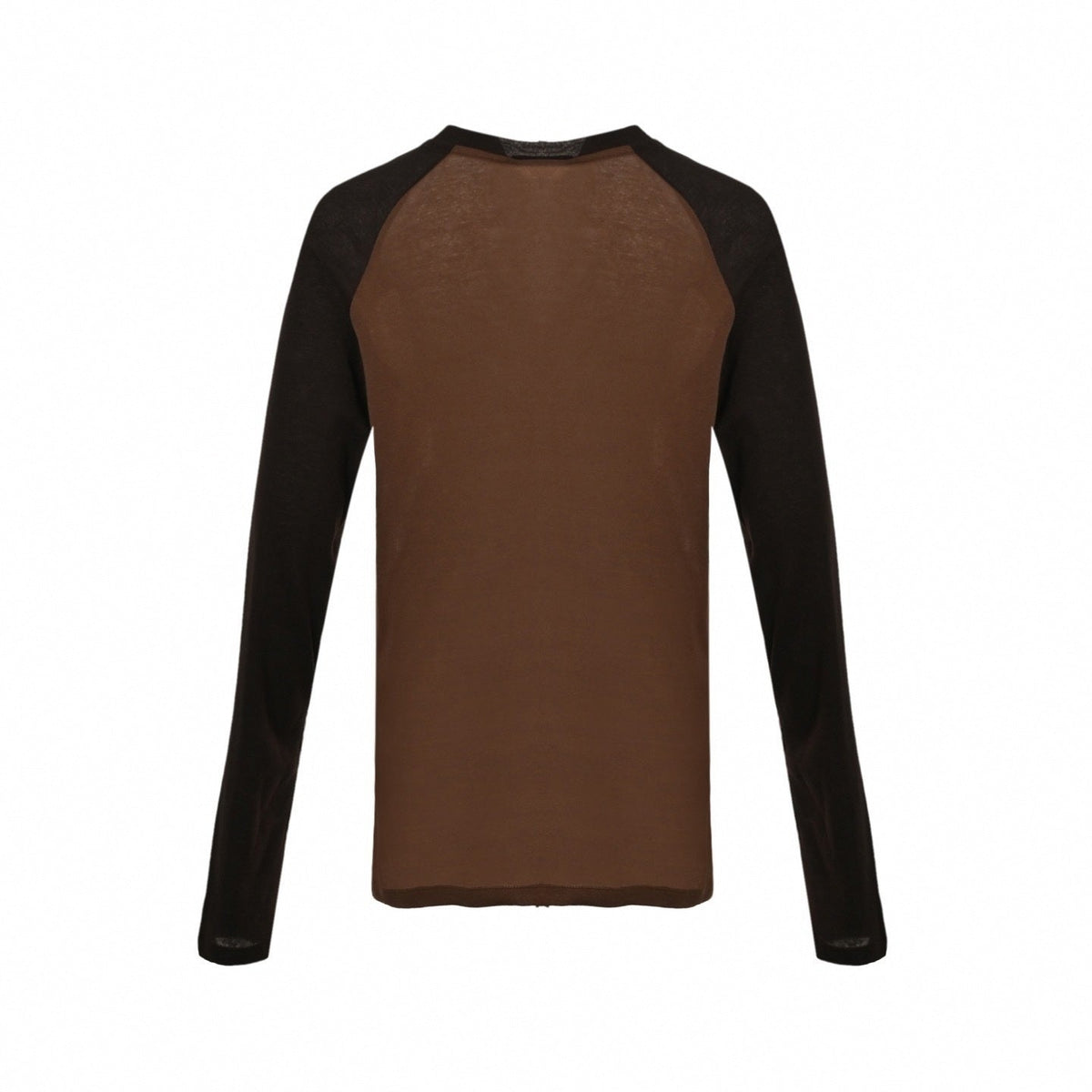 Contrast Raglan Long Sleeve | Brown