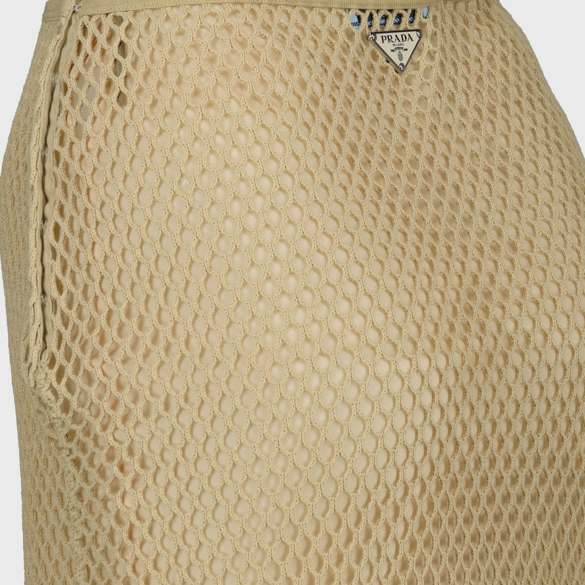 Cotton Mesh Skirt